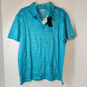 BKE Buckle Men Polo T Shirt Turquoise Color Short Sleeve Size XL Shirt